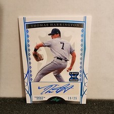 2022 Leaf Trinity XRC rookie auto card Thomas Harrington # 18/25