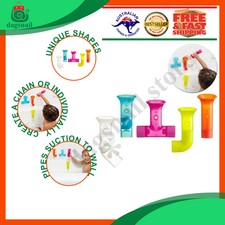 boon multicoloured pipes bath toy