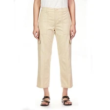 Social Standard by Sanctuary Ladies Portside Cargo Crop Pant Size XL Natural