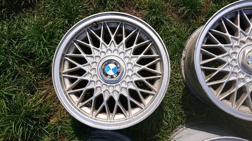 Origina BMW E30 4x100 15" BBS wheels sport 325i 320i 318i 316 Cross Spokes - Picture 6 of 10