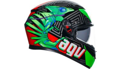 AGV K3 Kamaleon Black/Red/Green Helmet - Large