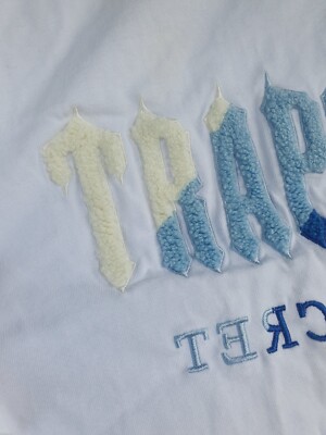 Trapstar Chenille Decoded Ice White t-shirt sz M | eBay