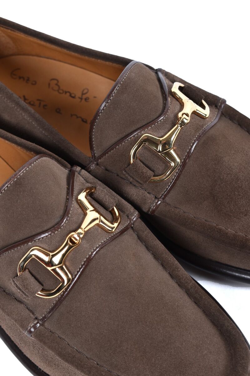 NEW Enzo Bonafe bit loafer shoes US 7 UK 6 EU 40 taupe color NEW Enzo Bonafe bit loafer shoes US 7 UK 6 EU 40 taupe color