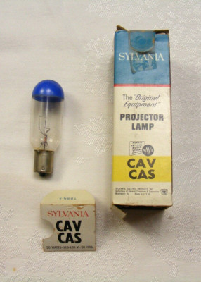 Vintage Sylvania Projector Lamp Blue Top Bulb CAV CAS NOS 2-a | eBay
