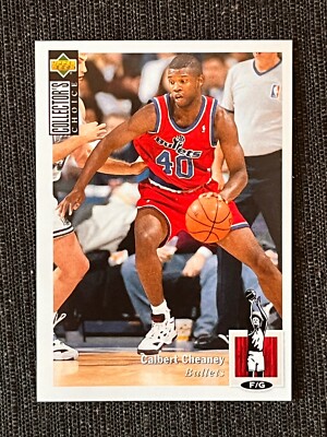 STICKER NBA BASKETBALL 95/96 UPPER DECK CHOICE CALBERT CHEANEY BULLETS # 206