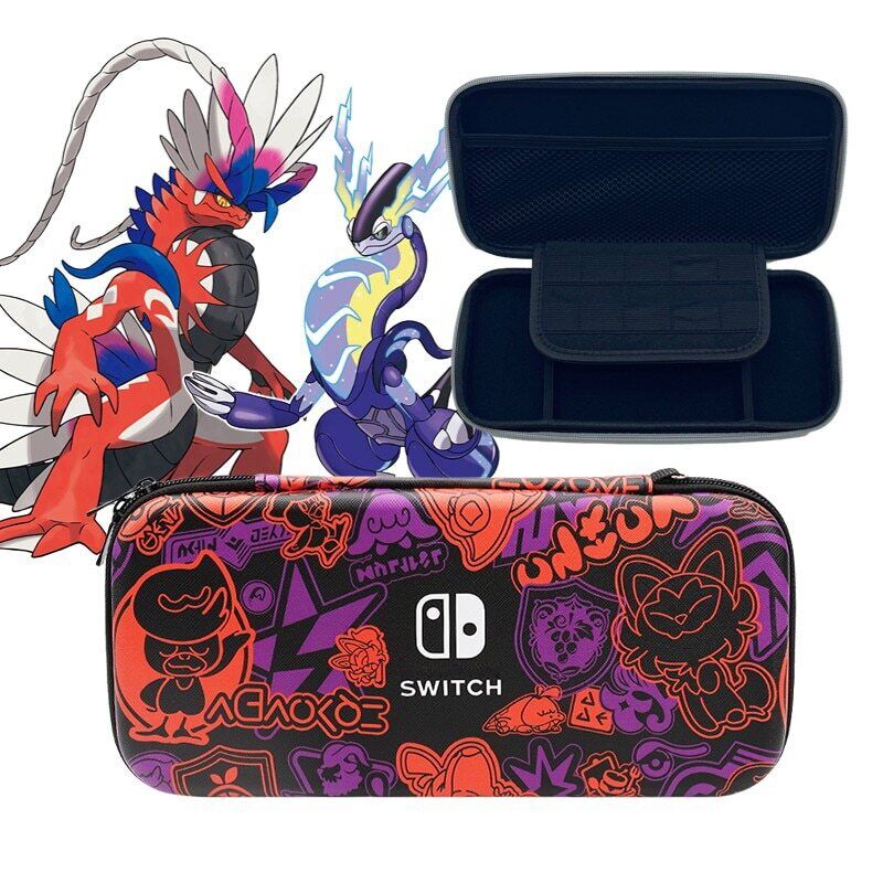 Switch OLED Protective Case, Switch OLED Pokemon Case with 8 in 1