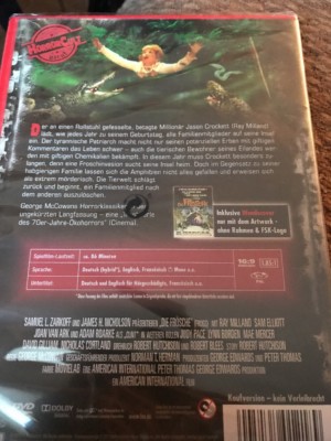 Frogs (DVD) Ray Milland Sam Elliott FAST SHIPPING Factory Sealed