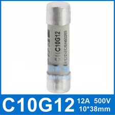 QTY:5 New Fuse C10G12 12A 500V gG/gL IEC60269 Industrial Ferrul Fuse 10*38mm