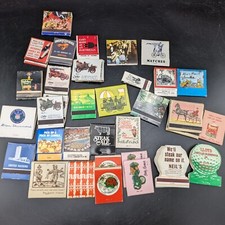 Vintage Matchbooks Some New Some Used, Interesting Art Advertising And Subjects 