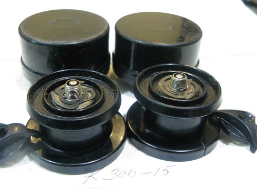 Garcia Mitchell 300 301 400 330 shallow spools + cases set of 2 lite used France - Picture 4 of 13