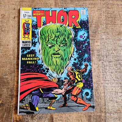 Mighty Thor #164 May 1969 Marvel Comic Book  FN 6.0 Athena 1st App Silver Age