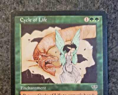 cycle a card mtg of Life put a +1/+1 counter on that creature. Magic The Gathering: What Are