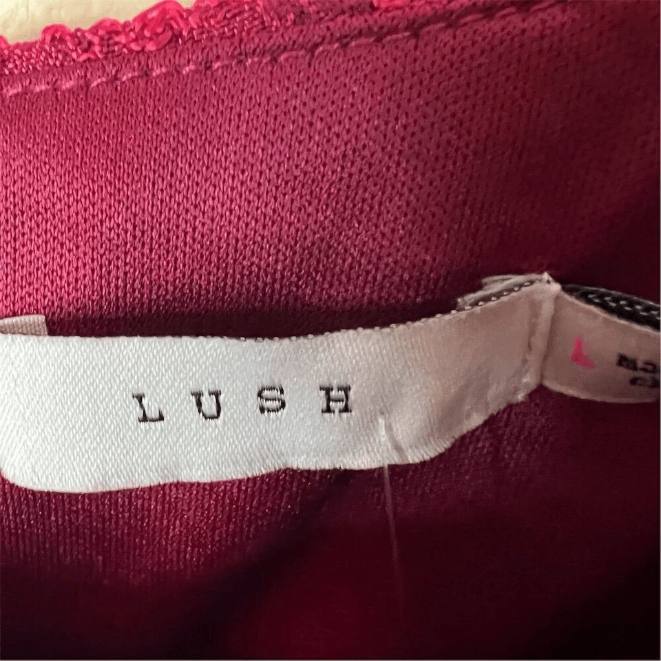 Exuberante Vestido Para Mujer Talla Grande Rojo Floral Jacquard Manga Abullonada Ropa Formal Foto 2 de 4