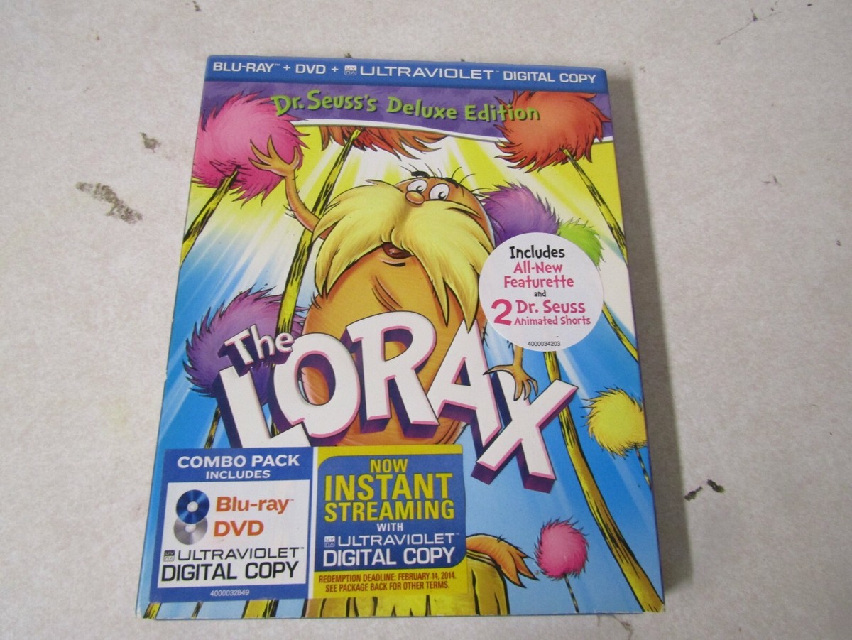MOVIE BLU-RAY + DVD + DIGITAL HD THE LORAX DR SEUSS'S DELUXE