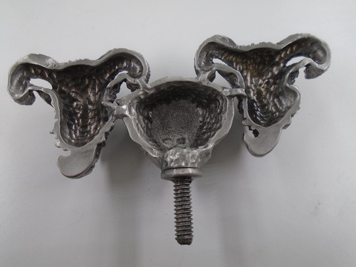 very rare satan/baphomet heads hotrod car hood ornament - Picture 6 of 7