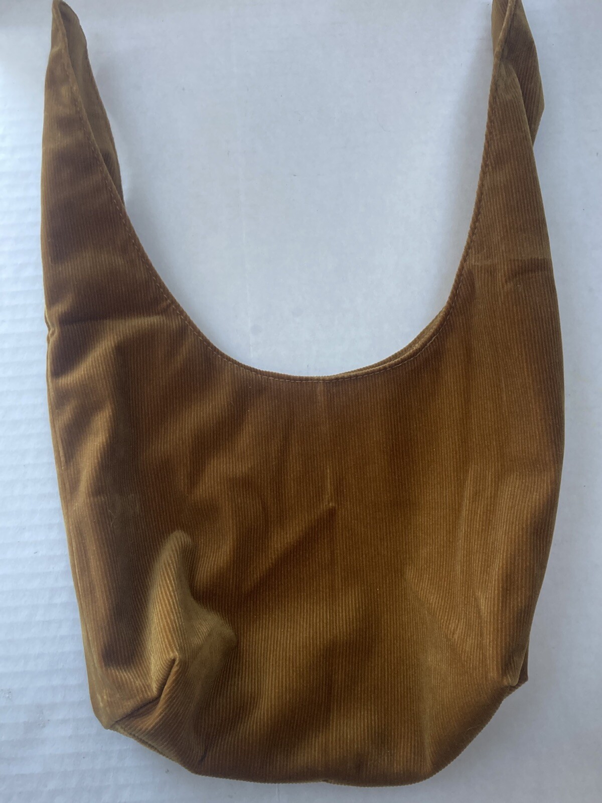 Merit Beauty Signature Cosmetic Makeup Bag Washable Corduroy Tie Top Pouch Small