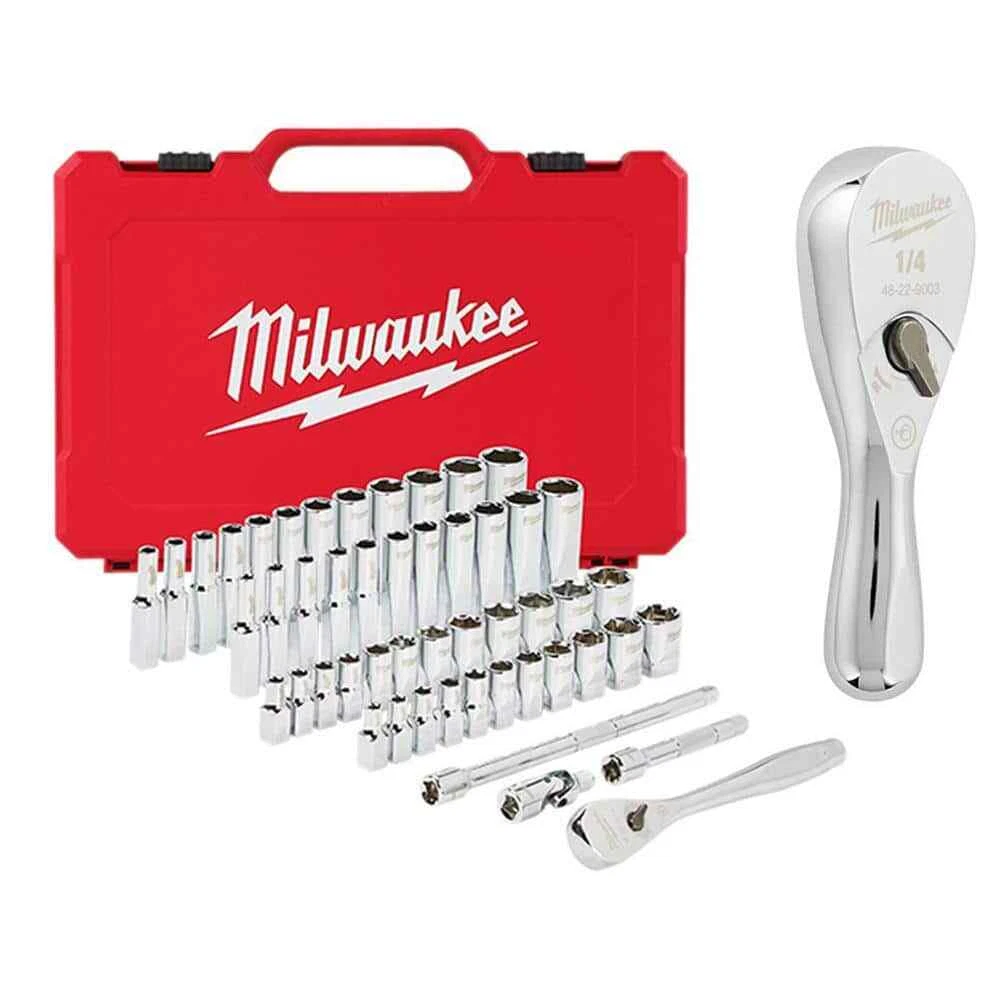 Milwaukee Ratchet Socket Mechanics Tool Set 1 4