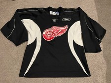 Detroit Red Wings Reebok Jersey Black Jiri Hudler Adult Medium 