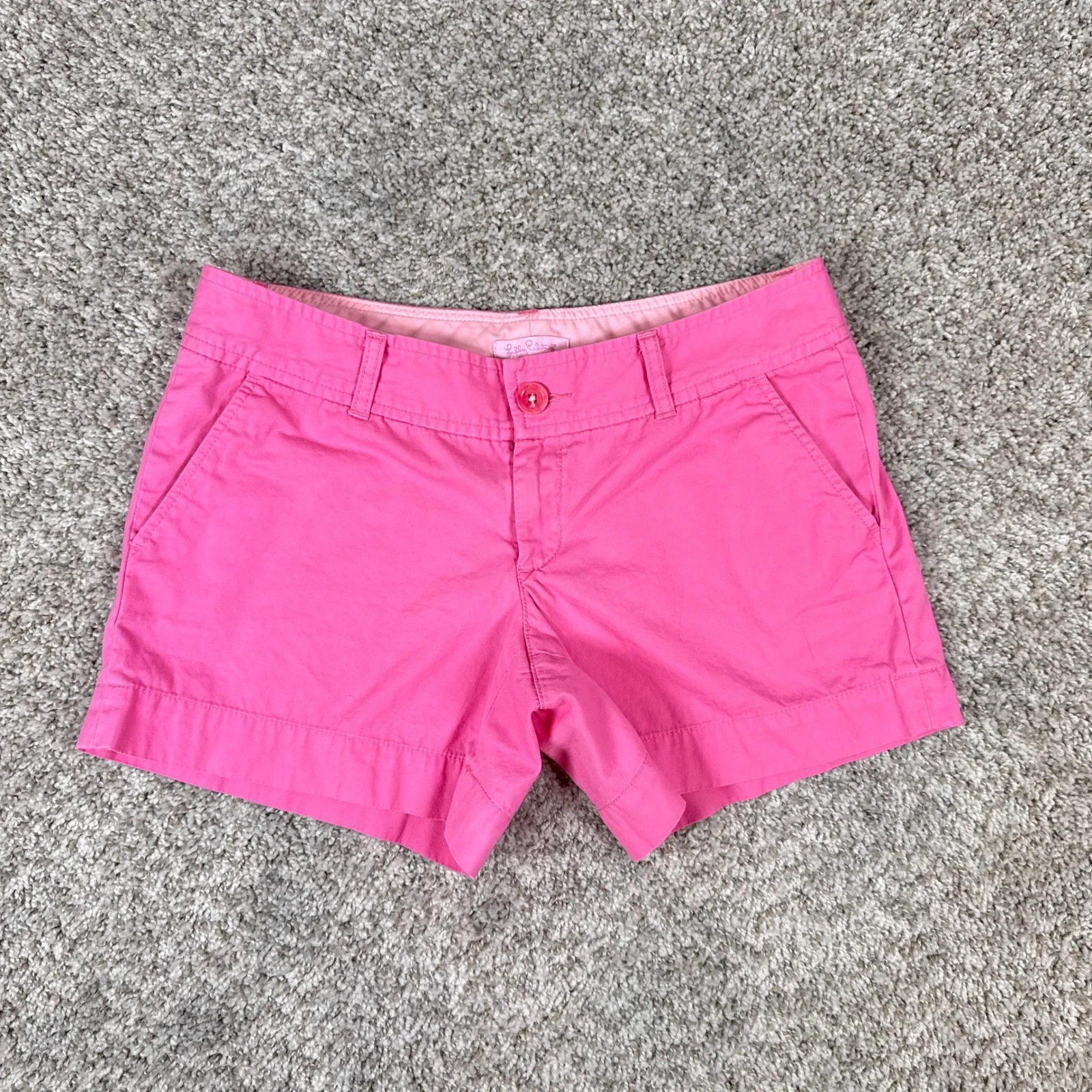 Lilly Pulitzer Shorts Womens 4 Pink Chino Preppy Beachy Coastal Barbiecore