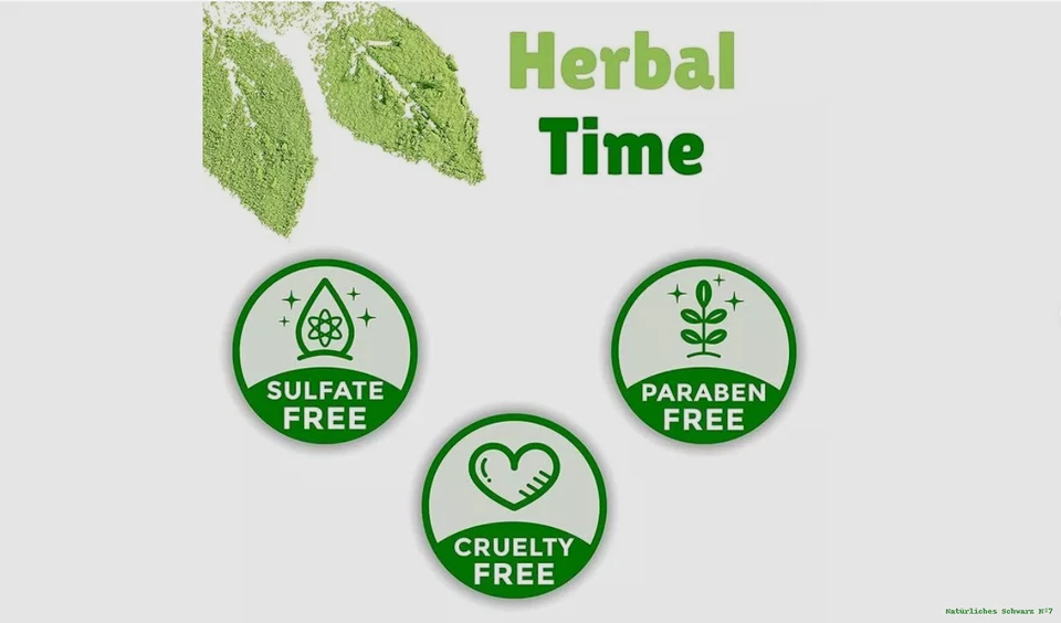 Herbal Time Bio Henna Haarfarbe Creme Color Schwarz Pflanzen - Bild 2 von 4