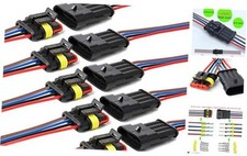 16 AWG Way Car Waterproof Electrical Connector,4 pin Plug 4pin connector--5pack
