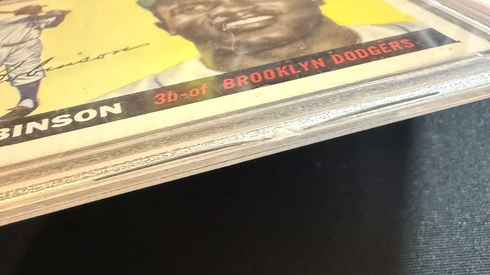 1955 Topps Jackie Robinson PSA 5 view 3