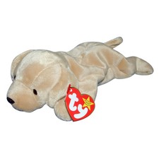 Ty Beanie Baby Fetch - MWMT Dog Golden Lab 1997 
