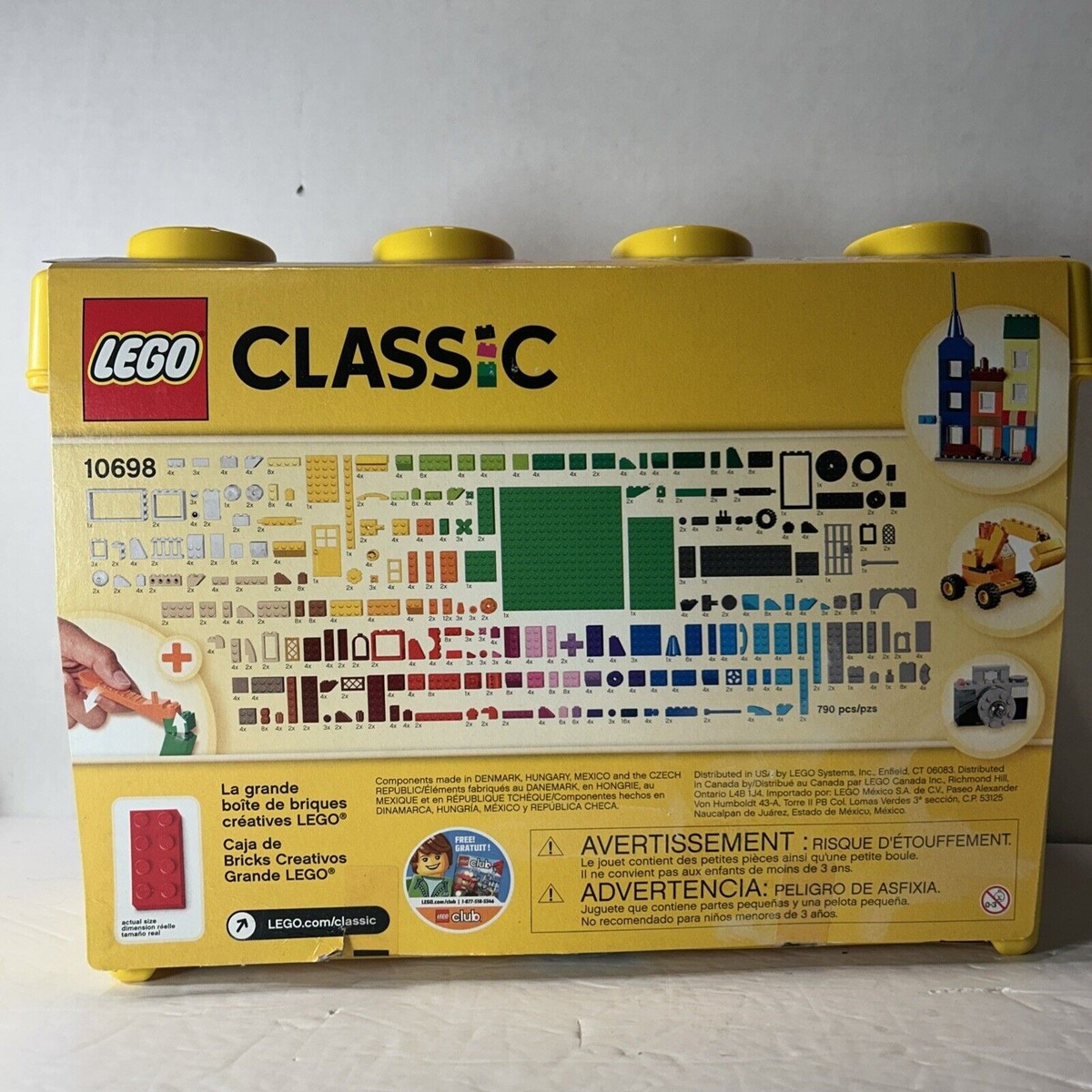 Brick Box Legos Grande Lego Classic 10698 Lego 10698 Toys R Us