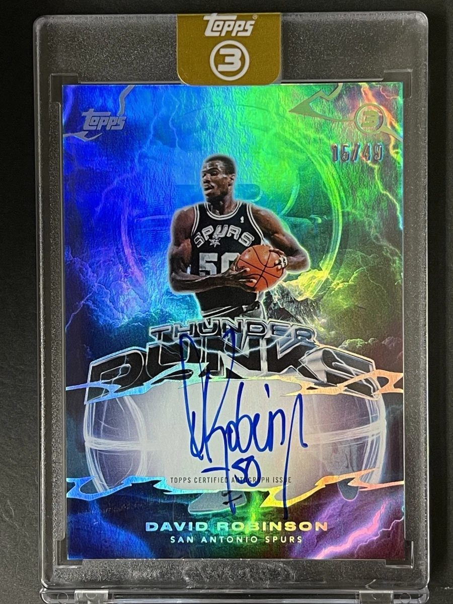 Topps David Robinson Basketball Autographed Sports Trading Cards 