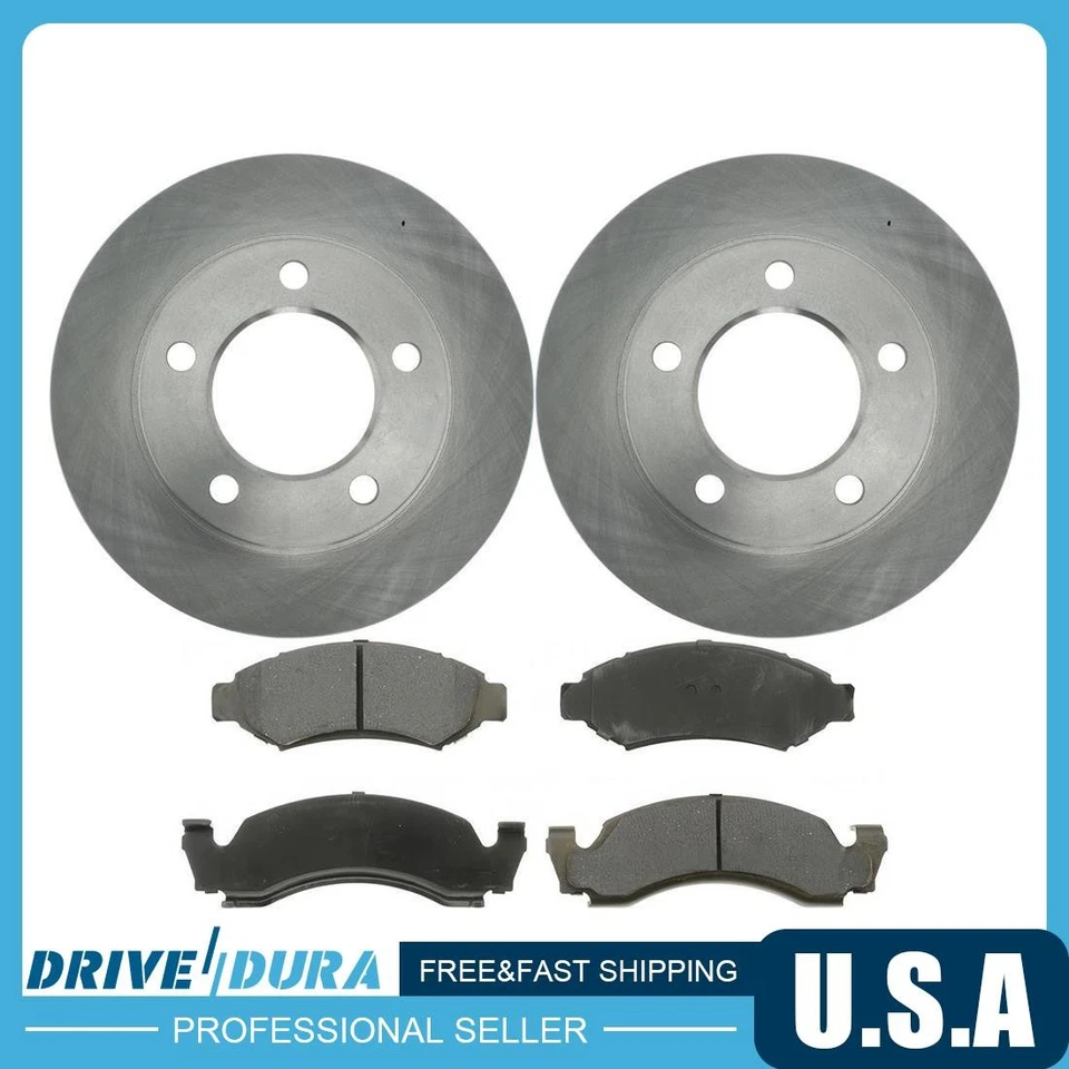 Kit de rotores de freno de disco delanteros y pastillas de freno para International Harvester Scout II Foto 2 de 4