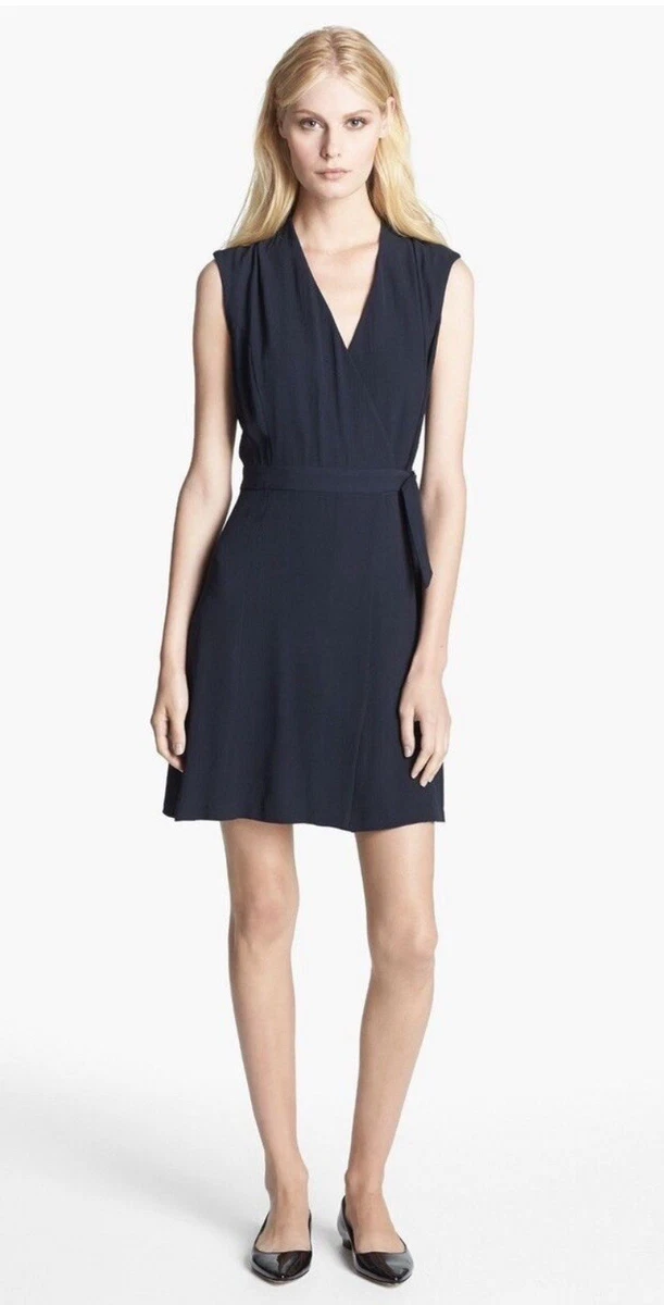 chinese dress ladies Theory Women's Sl Aline Wrap Dr, Black, 0 at Amazon Women's Clothing store