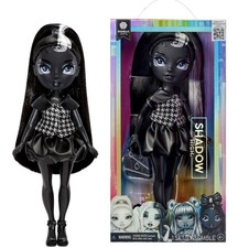 Image of Rainbow High Shadow High Shanelle Onyx - Grayscale 28cm Fashion Doll, Black Hair