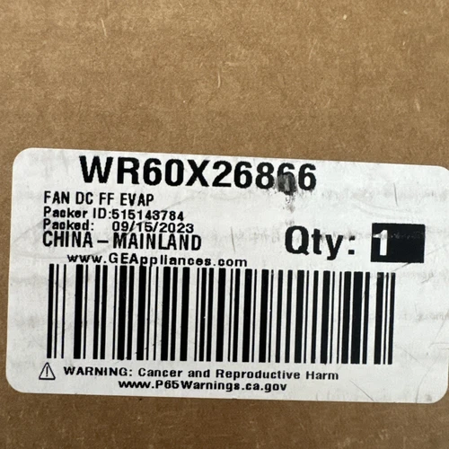 GE WR60X26866 Evaporator Fan Motor