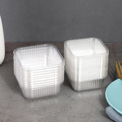 100pcs Square Moon Cake Trays Mooncake Packaging Box Food Container Holder