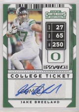 2020 Panini Contenders Draft Picks College Ticket Jake Breeland #142 Auto h3a