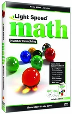 Light Speed Math: Number Crunching [Used Very Good DVD] With CD-Rom, 2 Pack
