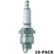 NGK Spark Plug 3923 (10-PACK); BPR8ES 14mm Copper Core Nickel, Flat Seat, HR 8