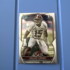 2022 Bowman Chrome U Dallas Turner RC #6 Vikings 1st Bowman Card