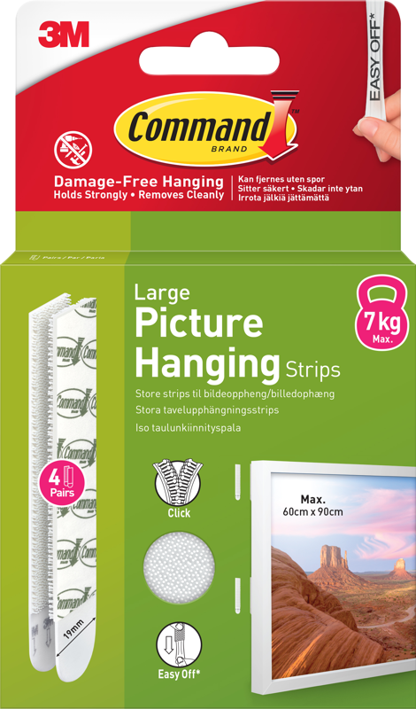 Command Picture Hanging Strips 17206WHI-4-UKN White Large 4 Pairs 8 - Image 15