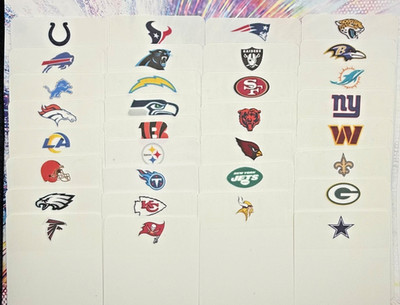 NFL/MLB/NHL/NBA Trading Card Team Dividers