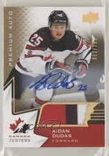 2020 Team Canada Juniors Men's U-20 Autos 12/199 Aidan Dudas #41 Patch Auto 08i7