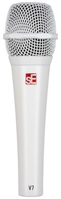 Se Electronics V7 White Handheld Dynamic Microphone Supercardioid Vocal Mic