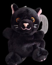 Twilight Black Cat Palm Pals Plush