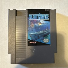 Silent Service for Nintendo NES 1989 Video Game Cartridge Tested Working