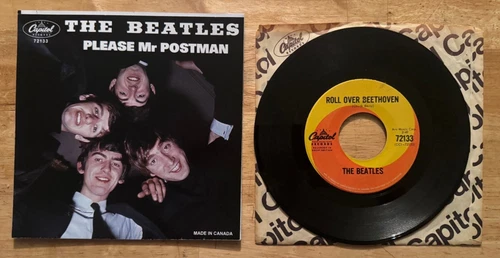 45 7" CANADA SP THE BEATLES CAPITOL 72133 ROLL OVER BEETHOVEN