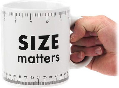 Size Matters Riesenbecher - große Neuheit Tee- & Kaffeetasse 