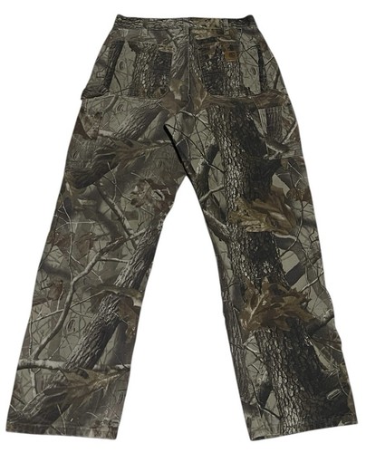 Vintage Carhartt Real Tree B158 Camo Dungaree Pants 32 X 32 READ DESCRIPTION