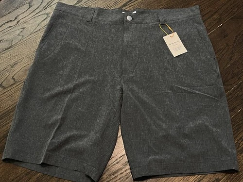 NWT Peter Millar Crown Sport Shackleford Hybrid Golf Shorts Iron Grey Sz 38 $100