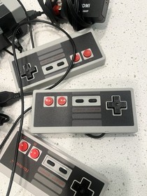 Nintendo NES Console 620 Built-In Games Controllers HDMI 1080p NTSC/PAL Gray Red