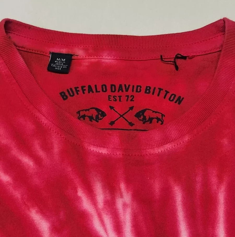 Buffalo David Bitton Men's Americana Tee - Vintage Flag Print Short Sleeve T-Shirt
